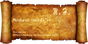 Moduna Helén névjegykártya